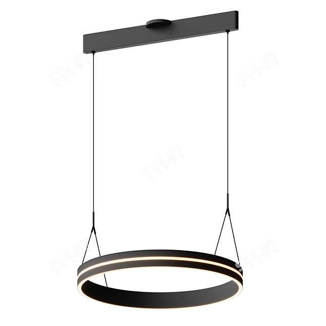 Ethereal Circle Pendant Light 3D model image 4