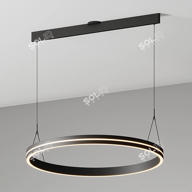 Ethereal Circle Pendant Light 3D model image 5