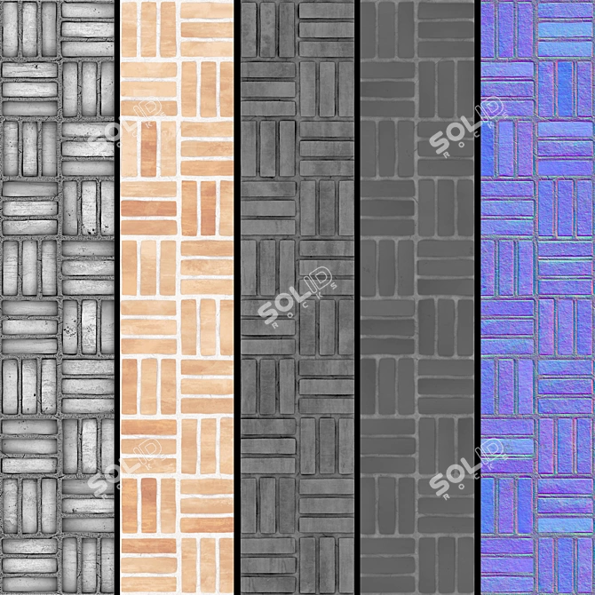 PBR Seamless Texture AY_Brick 3D model image 3