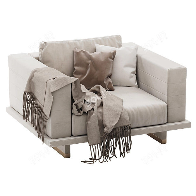 Minimalist Millimeters Malerba MS505 Sofa 3D model image 2