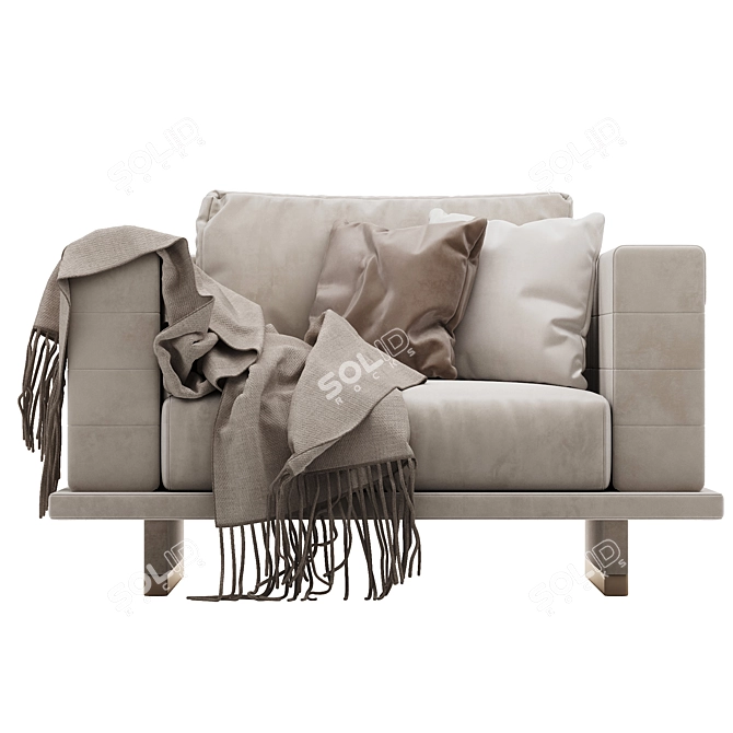 Minimalist Millimeters Malerba MS505 Sofa 3D model image 3