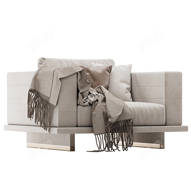 Minimalist Millimeters Malerba MS505 Sofa 3D model image 4