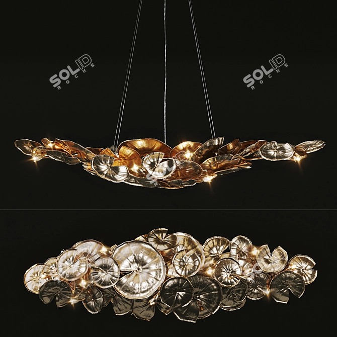 
"Branch-Style Luxury Chandelier: NYMPHEA Vetvi Store 3D model image 1
