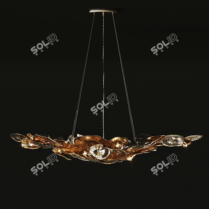 
"Branch-Style Luxury Chandelier: NYMPHEA Vetvi Store 3D model image 2