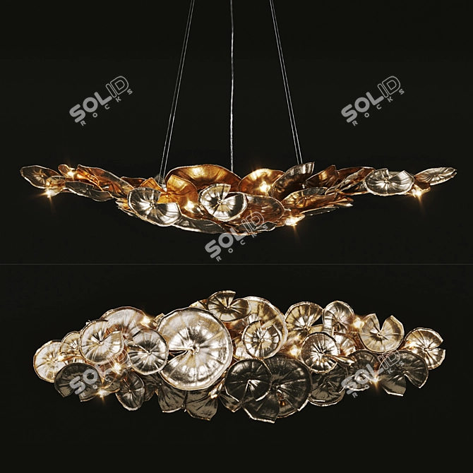 
"Branch-Style Luxury Chandelier: NYMPHEA Vetvi Store 3D model image 7