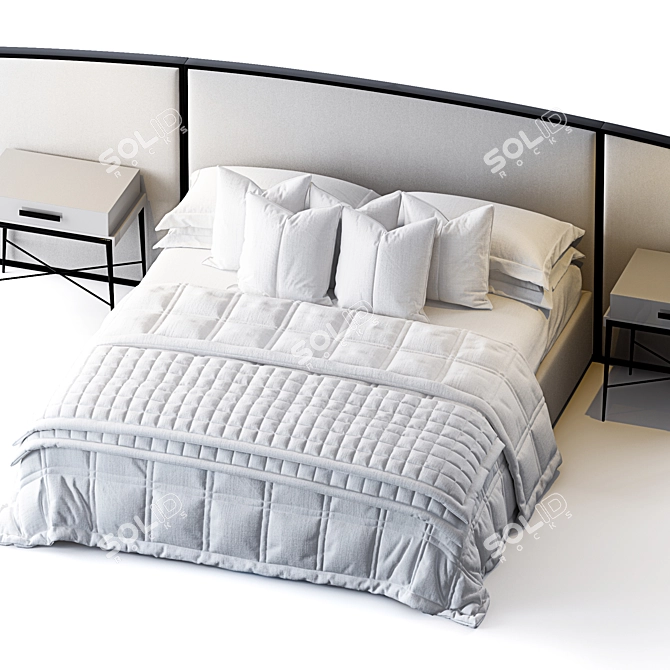 Luxury Bedroom Set Westbourne & Langham 3D model image 2