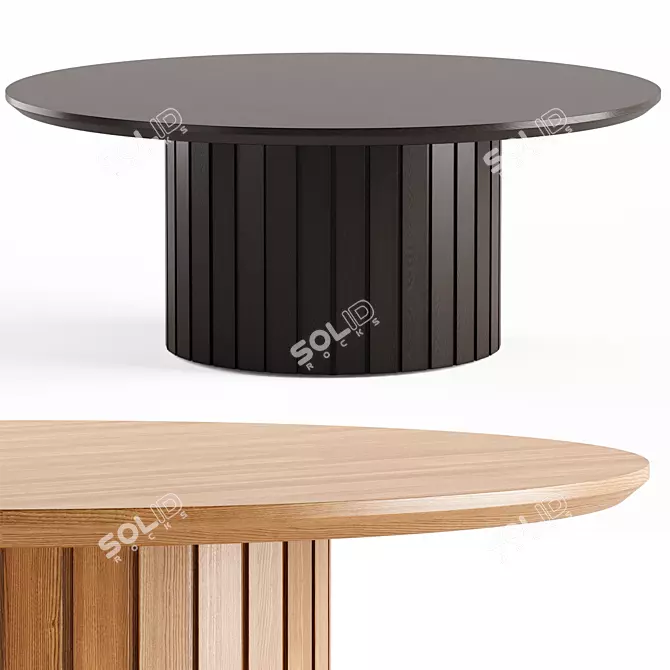 Elegant Benedict Coffee Table, V.2014 3D model image 1