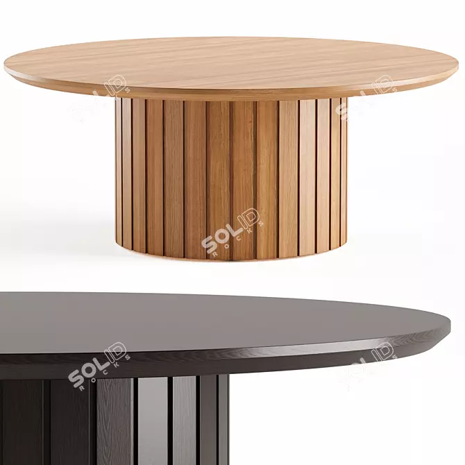 Elegant Benedict Coffee Table, V.2014 3D model image 2