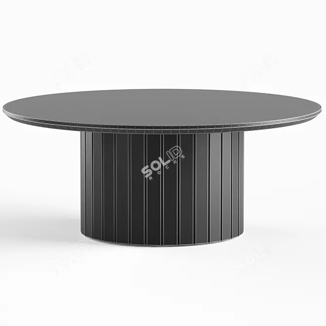 Elegant Benedict Coffee Table, V.2014 3D model image 5