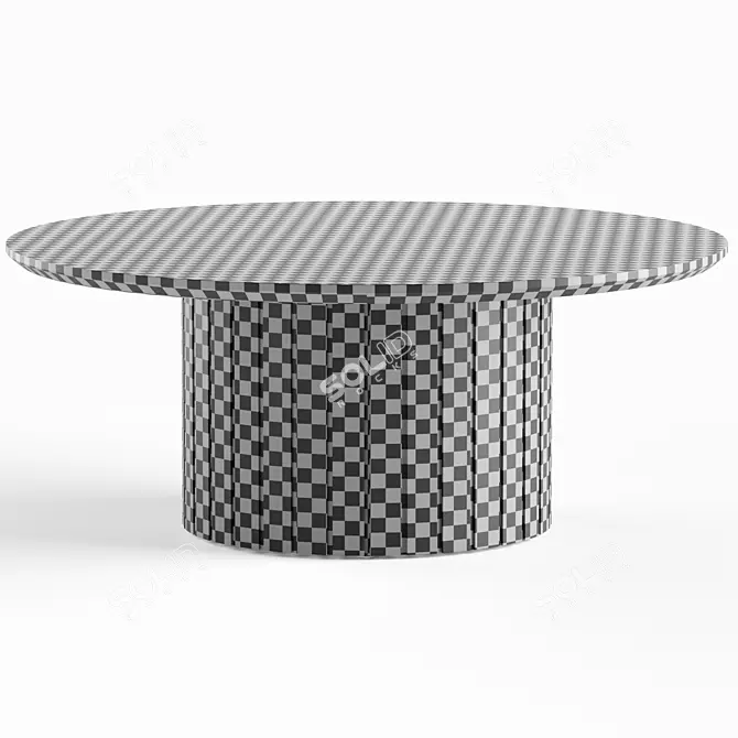 Elegant Benedict Coffee Table, V.2014 3D model image 6