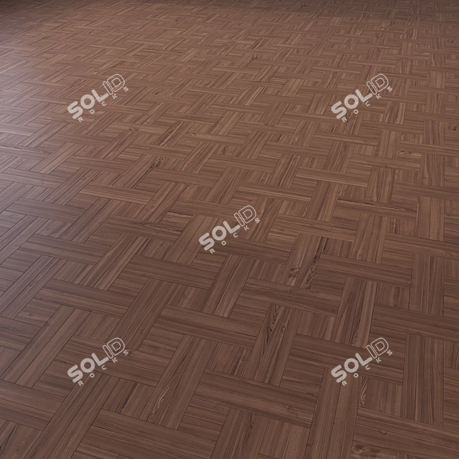 Wooden Floor 3D Model Set 3D model image 5