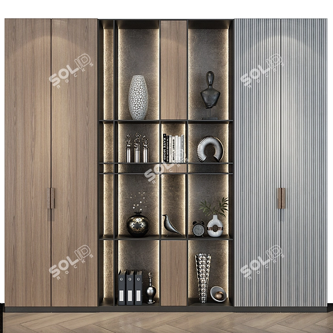 Custom-Made 3D Wardrobe Set 3D model image 1