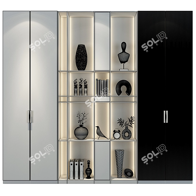 Custom-Made 3D Wardrobe Set 3D model image 2