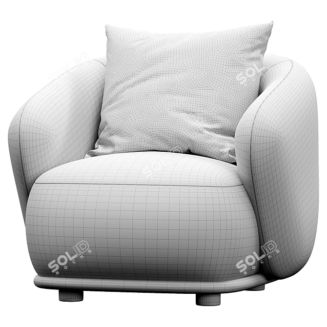 Rene Modern 3D Furniture Model 3D model image 5