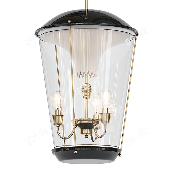 Vintage Lantern Pietro Chiesa Art 3D model image 1