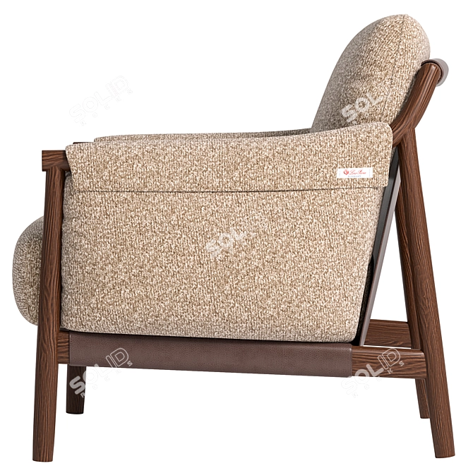 Modern Lounge Chair 3D Model 3D model image 3