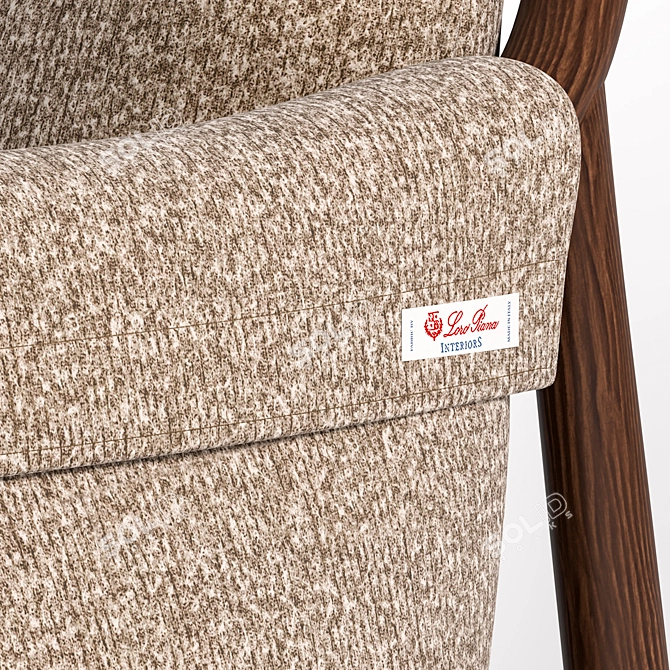 Modern Lounge Chair 3D Model 3D model image 4