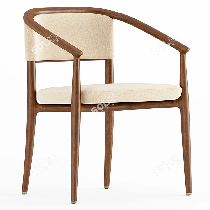 Luxury Sinbad Armchair: Italian Elegance 3D model image 1