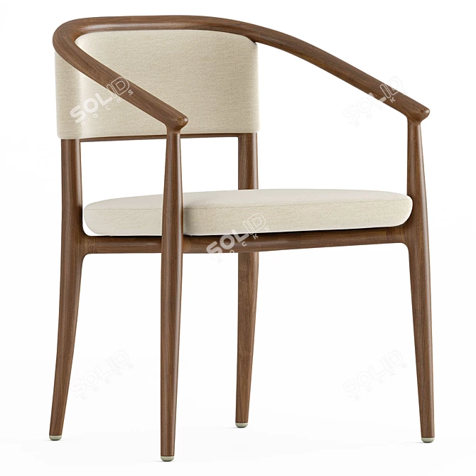 Luxury Sinbad Armchair: Italian Elegance 3D model image 10