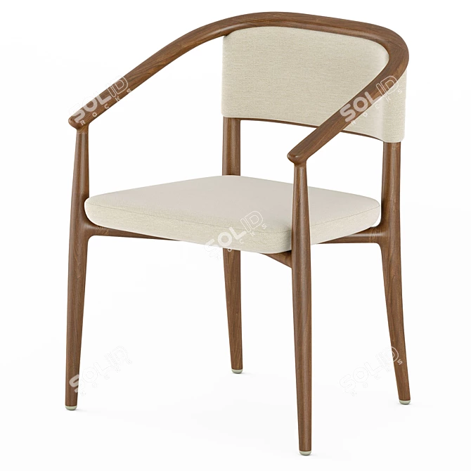 Luxury Sinbad Armchair: Italian Elegance 3D model image 13