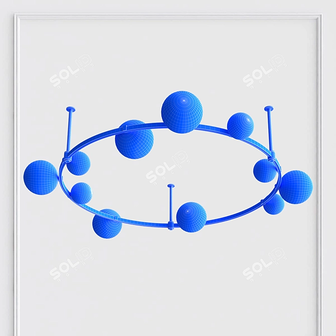 Aur Bubble Pendant Light 3D model image 3