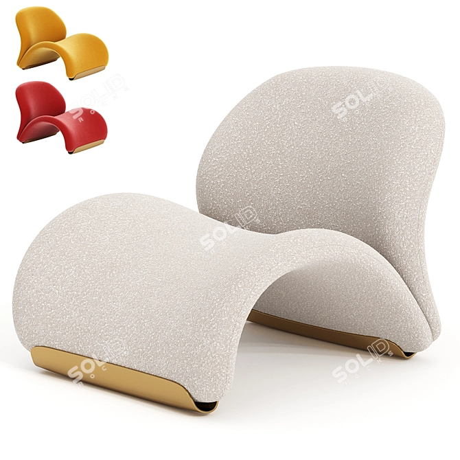  Modern Visit Armchair 2014 Home 3D model image 1