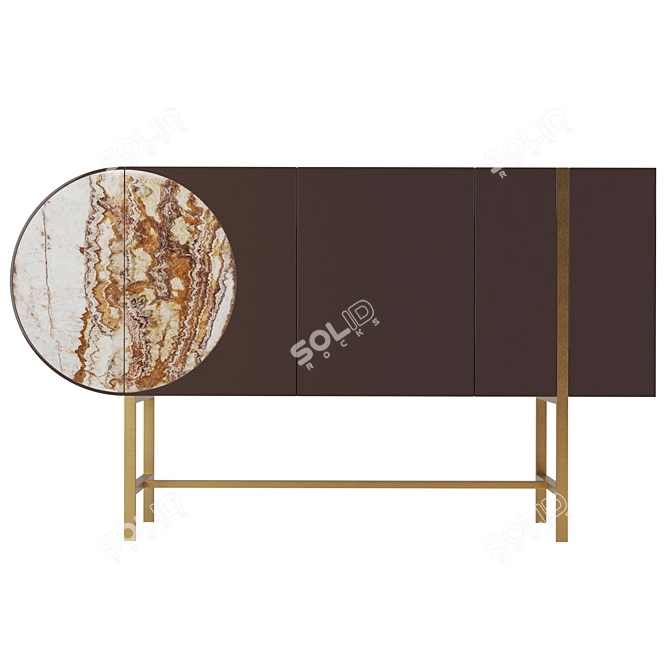 Elegant Baxter Selene Marble Decor 3D model image 5