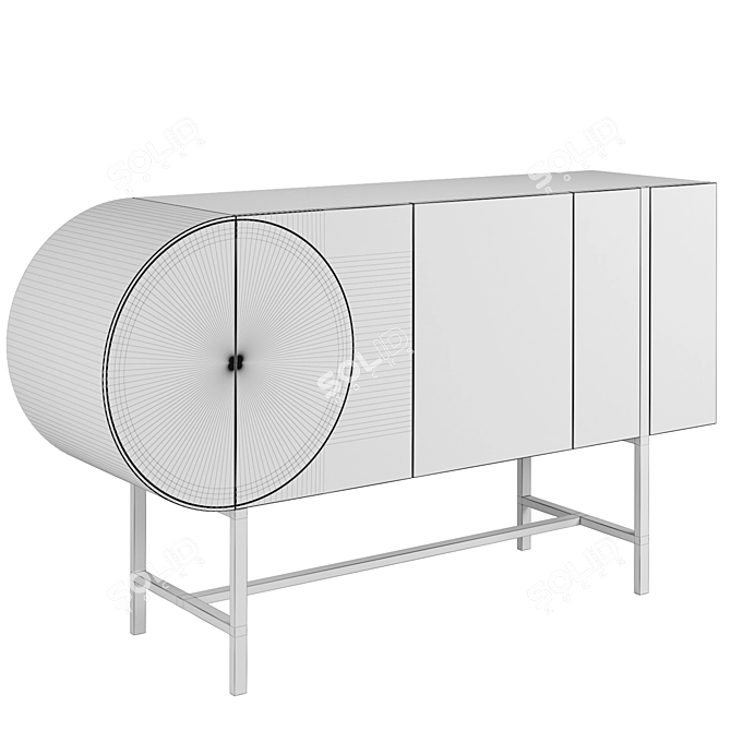 Elegant Baxter Selene Marble Decor 3D model image 7