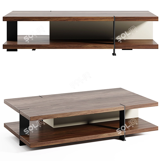 Rectangular Coffee Table PS-CT140 3D model image 2