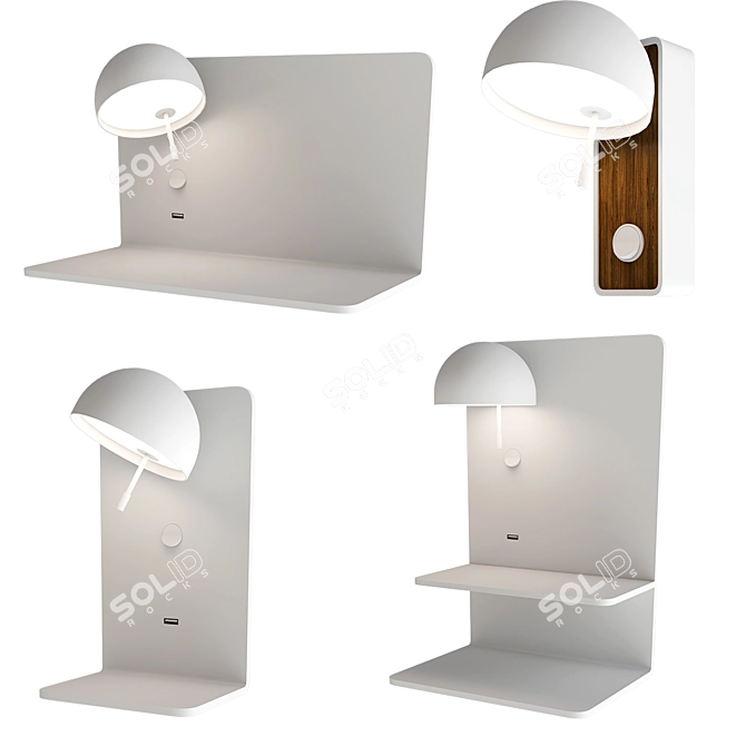  Elegant BEDDY Wall Lamp Collection 3D model image 1