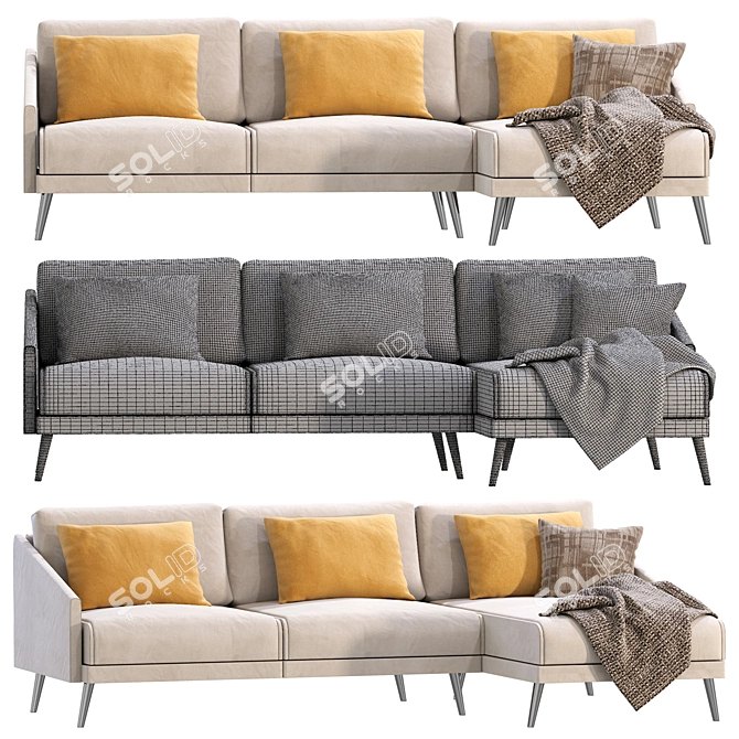  Modern Seville Sofa Design 3D model image 3