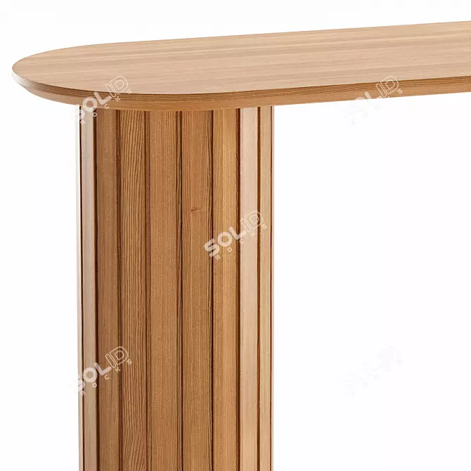 Elegant Benedict Console Table 2014 3D model image 3