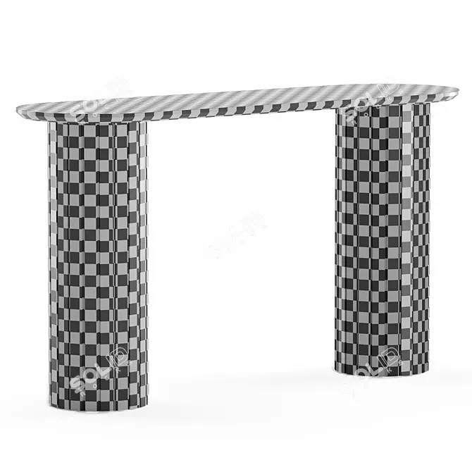 Elegant Benedict Console Table 2014 3D model image 6