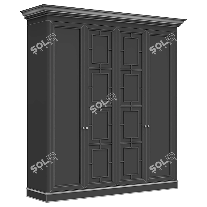 Modern Wardrobe 34: Corona Render 3D model image 5