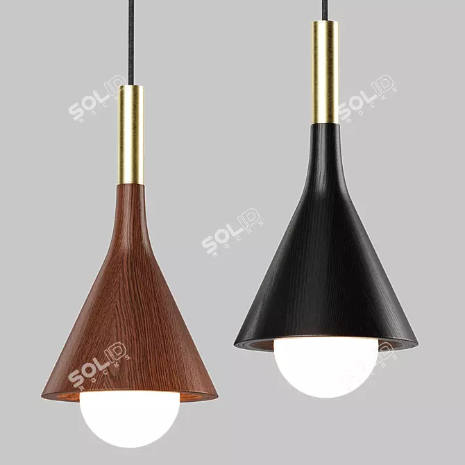 Modern Pendant Lamp Design - Lampatron 3D model image 1