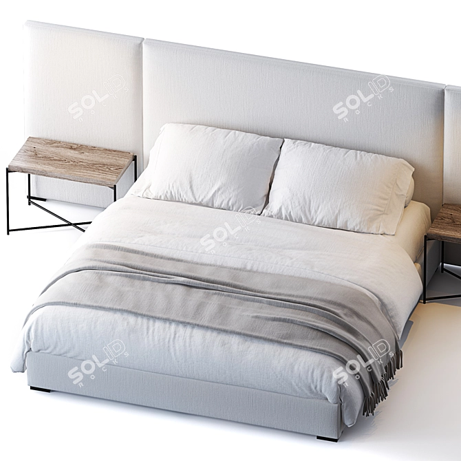 Title: Modena Bed at Restoration Hardware 3D model image 3