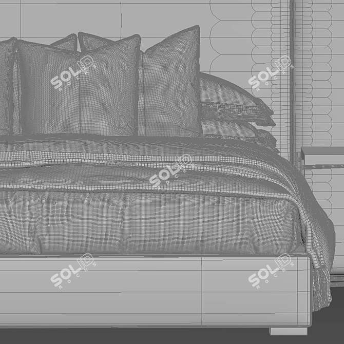 Title: Modena Bed at Restoration Hardware 3D model image 4