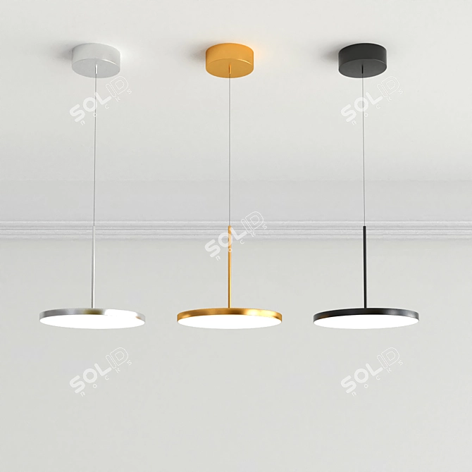 Modern Pendant Light Fixture 3D model image 2