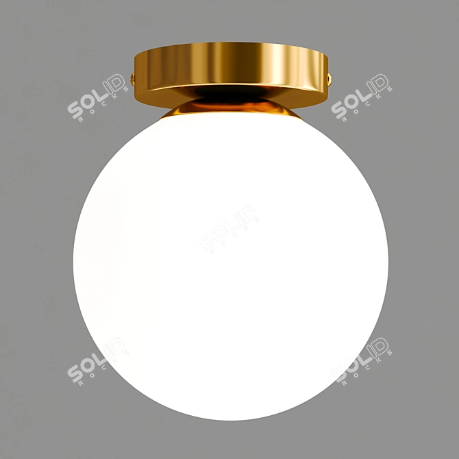 Modern Ø 15cm Ceiling Lamp 3D model image 2