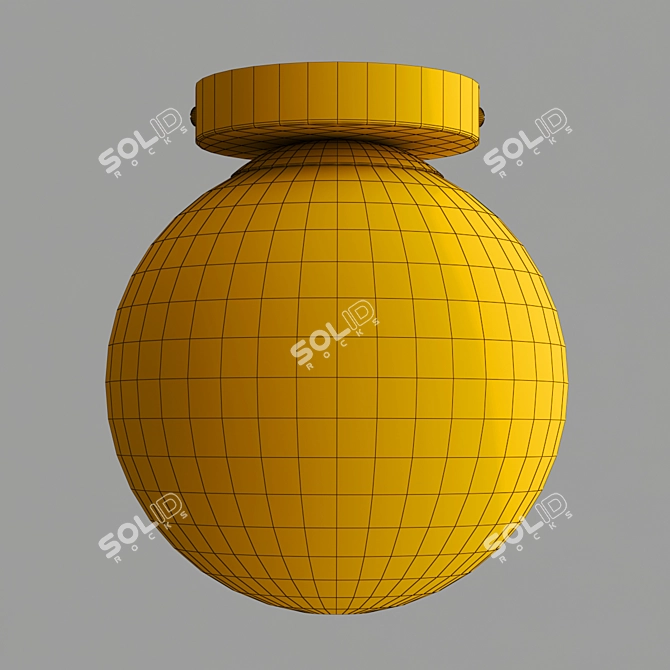 Modern Ø 15cm Ceiling Lamp 3D model image 3