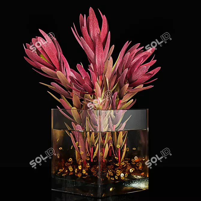 Modern Plant 3D Model Kit 3D model image 2