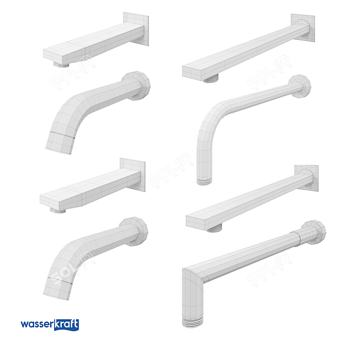 Luxury Bath and Shower Spouts 3D model image 2