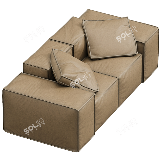 Melia 2-Seater Medium Sofa 3D model image 2