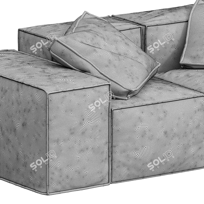 Melia 2-Seater Medium Sofa 3D model image 3