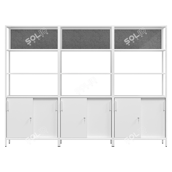 IKEA TROTTEN Cabinet Combination: Modular Storage 3D model image 4