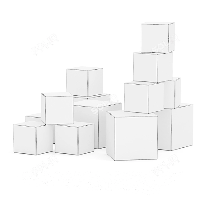 Rainbow Dreams Cube Set 3D model image 6