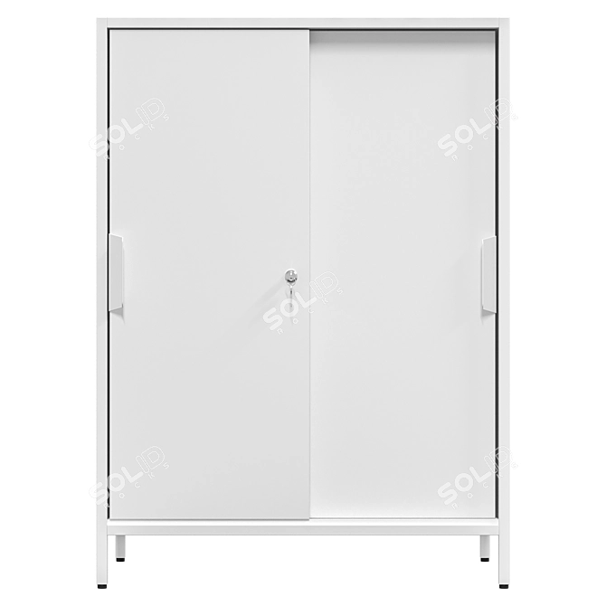 IKEA TROTTEN Sliding Door Wardrobe 3D model image 5