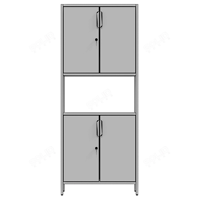 IKEA TROTTEN Cabinet with Door 3D model image 6