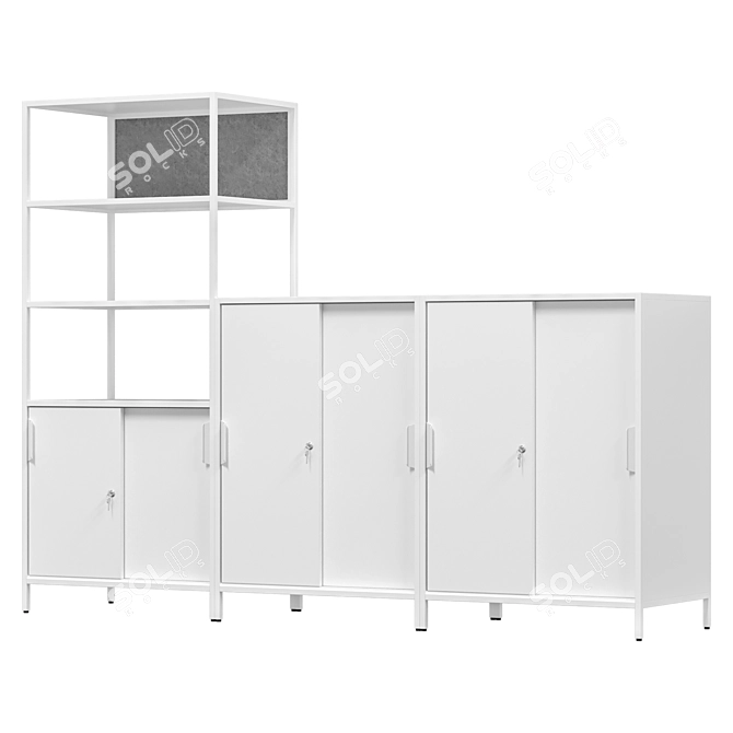IKEA TROTTEN Cabinet Combination 3D model image 3