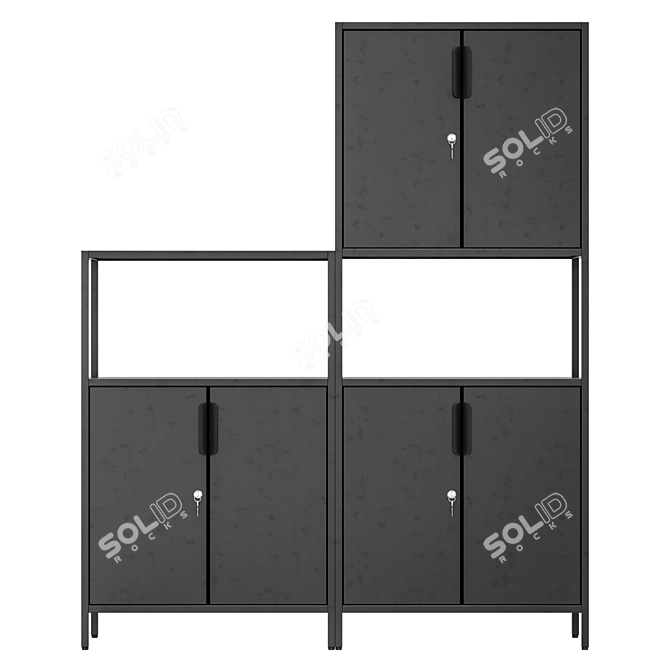 IKEA TROTTEN Cabinet Combo 3D model image 3